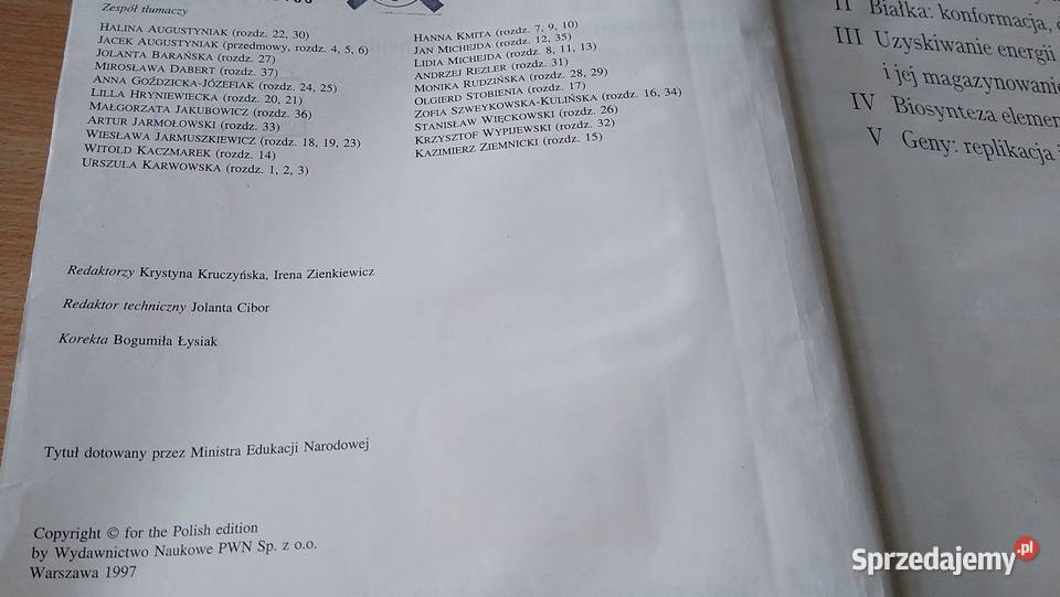 Biochemia Lubert Stryer WYDANIE NOWE 1997 pomorskie