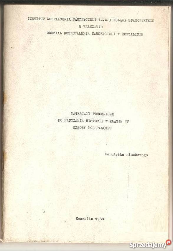 MATERIAŁY POMOCNICZE DO NAUCZANIA HISTORIA KLASA Grudziądz sprzedam