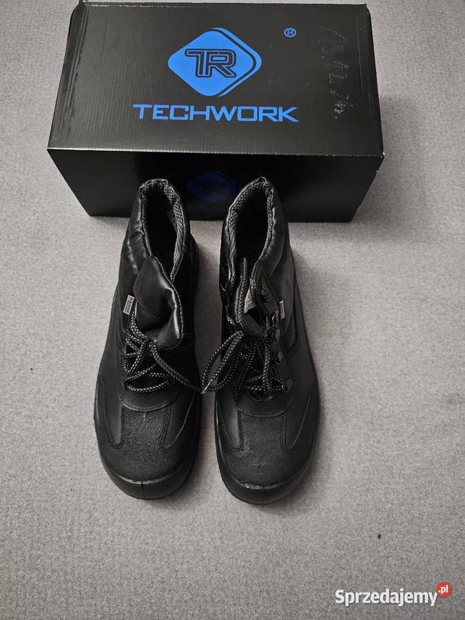 Buty robocze Techwork Nowe 45cm Czarna Woda