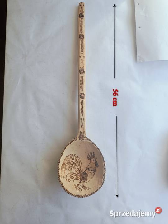 Łycha nabierak drewniana 56 Mieszadło 63 oba Rękodzieło Gdynia