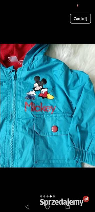 Kurtka z kapturem Disney wiatrówka jesień 68 podkarpackie Krosno