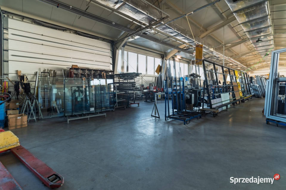 Nowoczesna hala produkcyjnomag z biurami 4 bramy 6102zł/m2 małopolskie Mszana Dolna
