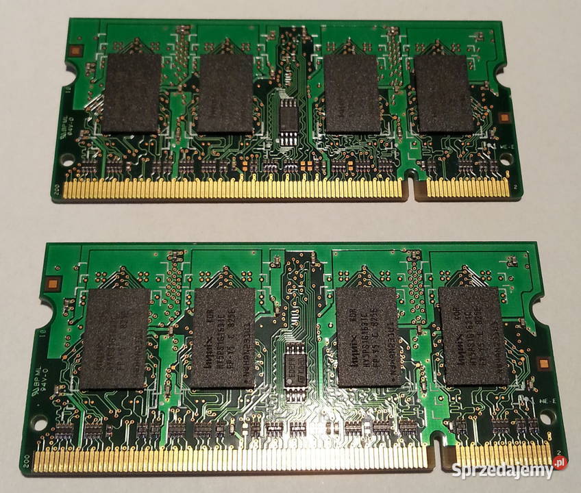 Pamięci RAM laptop Hynix DDR2 2GB 2x1GB 667MHz Pamięci wielkopolskie Gniezno