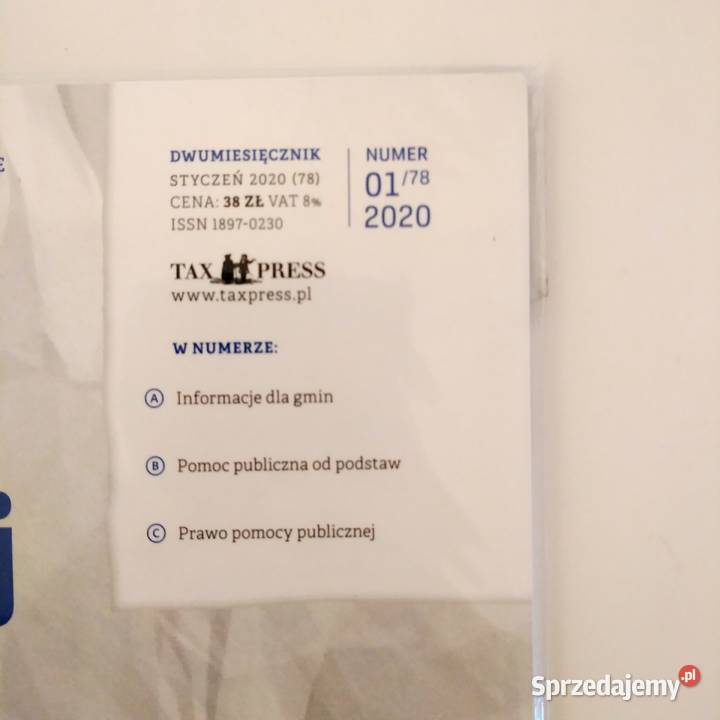 Prawo pomocy publicznej Styczeń 2020 012020 78 Łódź sprzedam
