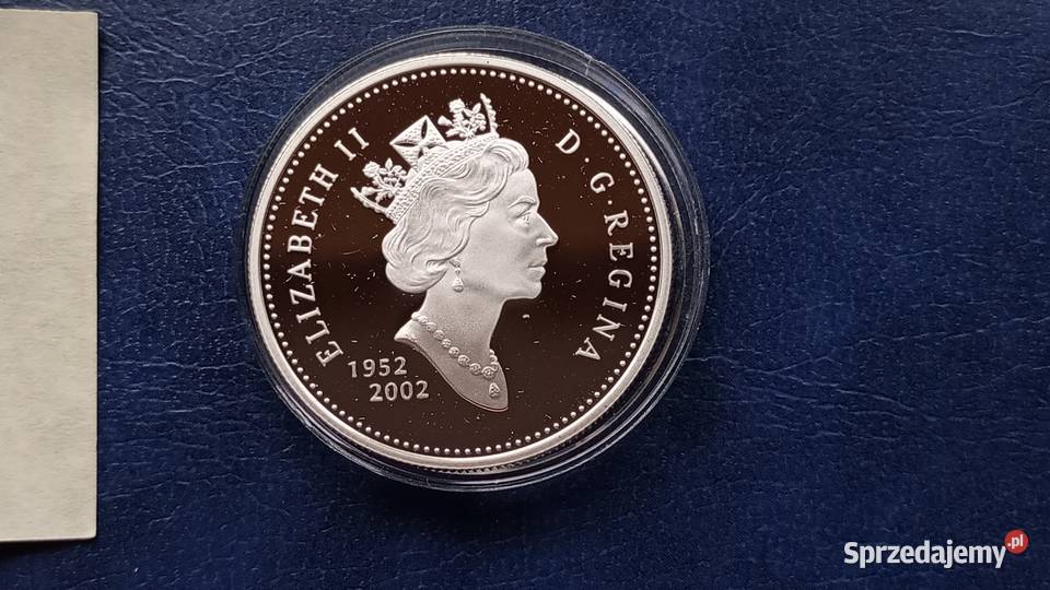 Stare monety 1 dolar 2002 Kanada stan menniczy podkarpackie Lesko