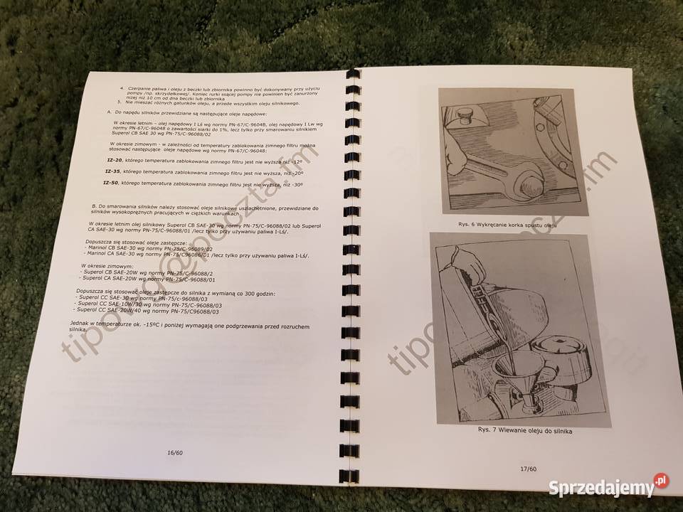 Instrukcja obsługi silnikaS320 S320E S320ER Garwolin
