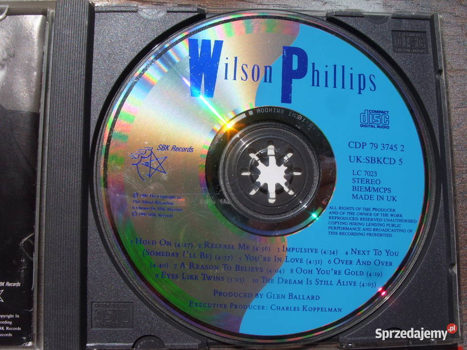 Pop CD WILSON PHILLIPSHOLD ON 1990 Wołów