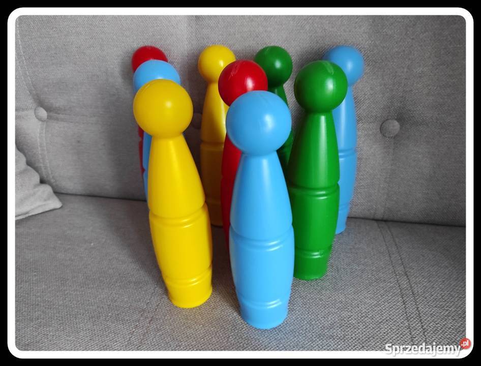 Kolorowe kręgle zabawka dzieci 9 sztuk 25 Płock