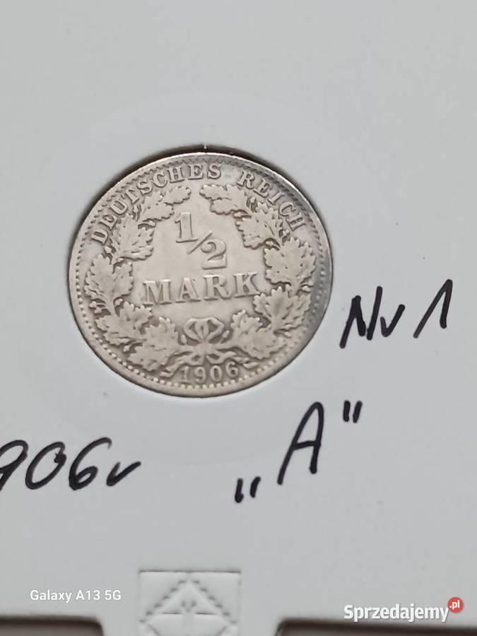 12 Marki Prusy 1906 r 1 mennica A Konin