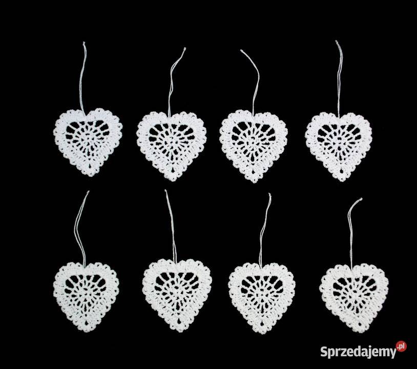 Zawieszka ozdoba szydełkowa na choinkę serduszko opolskie sprzedam