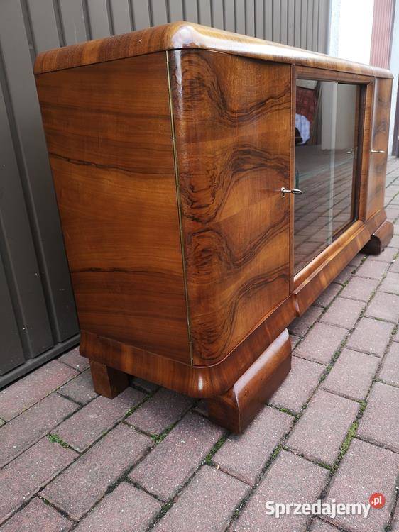 Komoda RTV ARTDECO Niska Orzech 152 Stara Antyk Swarzędz sprzedam