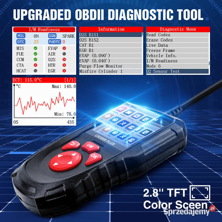 Skaner Diagnostyczny LAUNCH CR3008 PLUS do dolnośląskie Wrocław