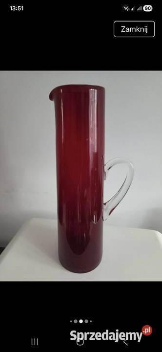 Wazon dzban szkło vintage PRL