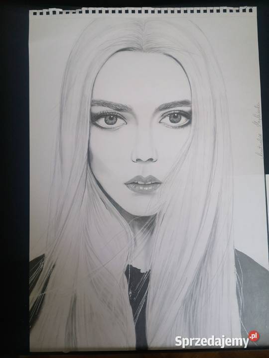 Anya TaylorJoy portret ołówkiem Wrocław sprzedam