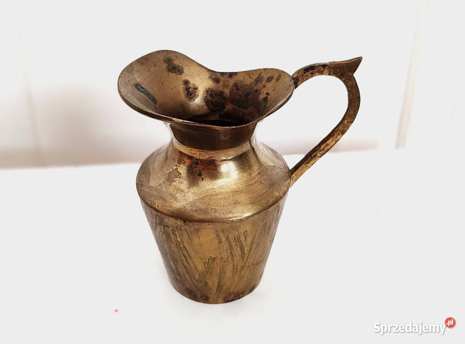 Dzbanuszek mosiężny stary Gdańsk