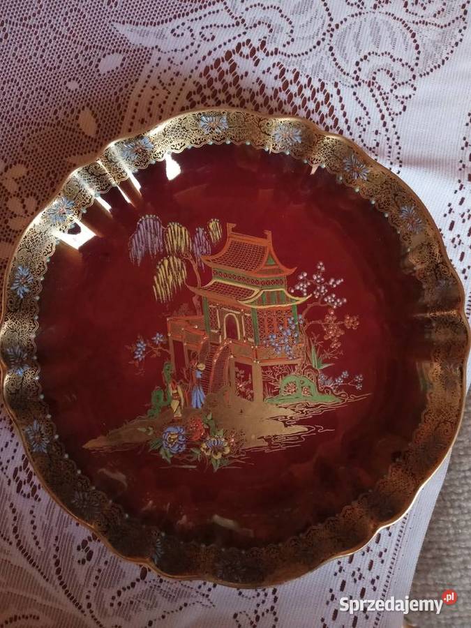 Porcelana talerz Carlton Ware Rouge Rogale Stalowa Wola