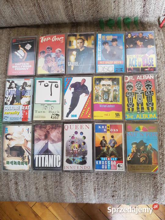 Zestaw 120 kaset magnetofonowych różni wykonawcy Płyty i kasety małopolskie Kraków