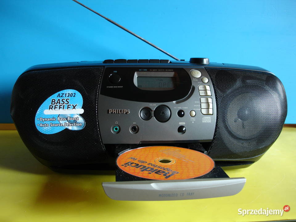 Radiomagnetofon z CD PHILIPS AZ1302 lubuskie Zielona Góra