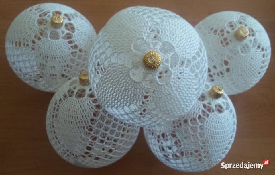 Duże Bombki szydełkowe na choinkę różne wzory i Białystok
