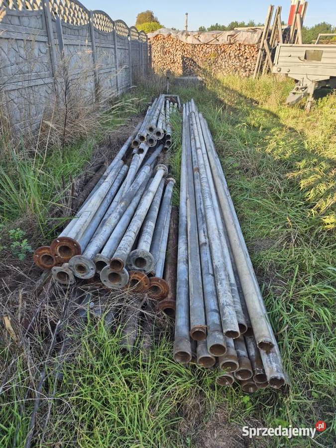Rura ocynk 2 z demontażu słupek ogrodzenie Mosina