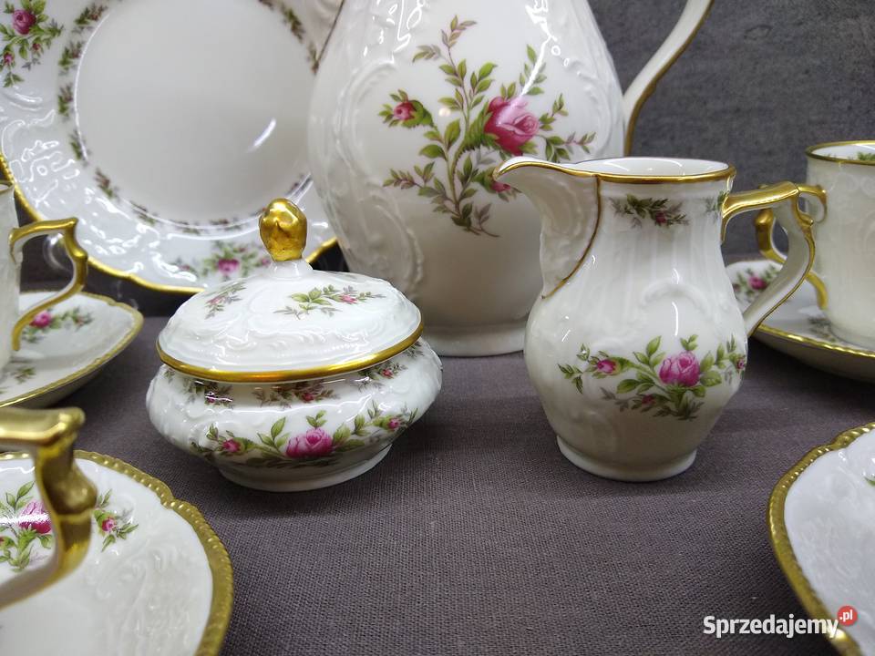 Rosenthal Sanssouci Moosrose zestaw kawowy wielkopolskie Kalisz