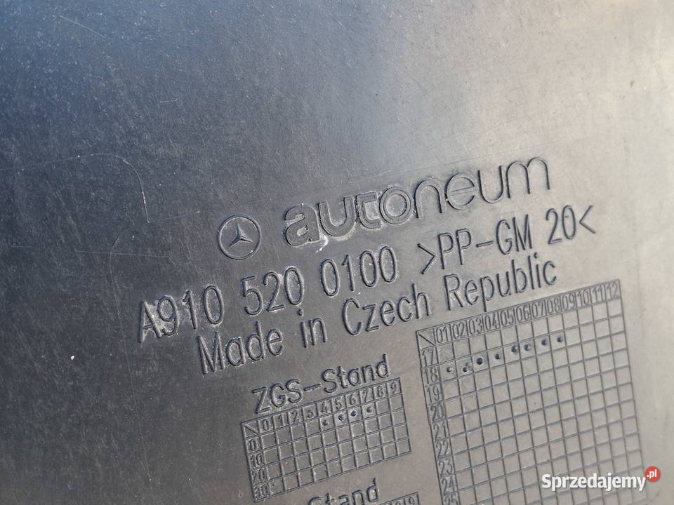 MERCEDES SPRINTER W907 W910 OSŁONA PŁYTA POD Części samochodowe Bieleń