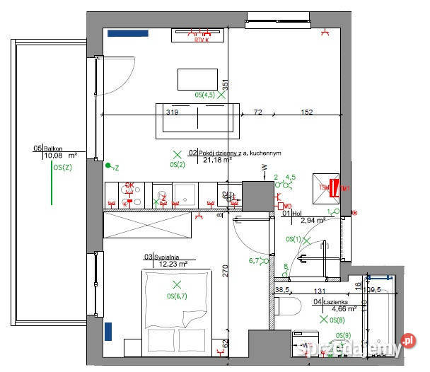 Sprzedam 2 pokoje 41 m 2 p garaż komórka internet mazowieckie Warszawa