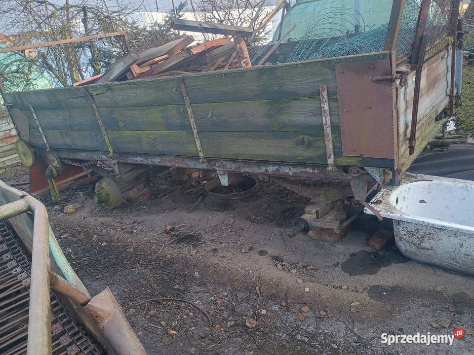 Rozrzutnik obornika Czarna białostocka 2 osiowy Pępowo