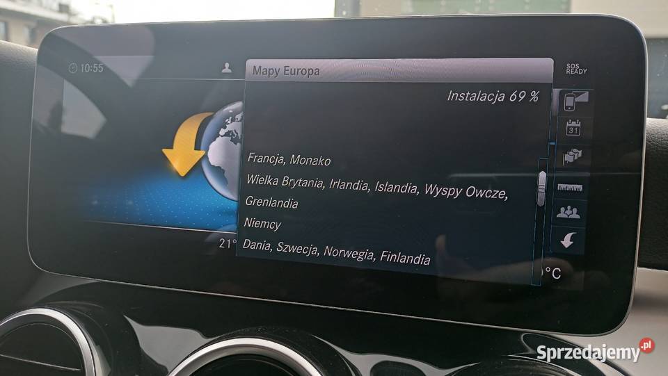 MAPA MERCEDES COMAND ONLINE NTG 55 EUROPA 2023 Akcesoria Zgierz