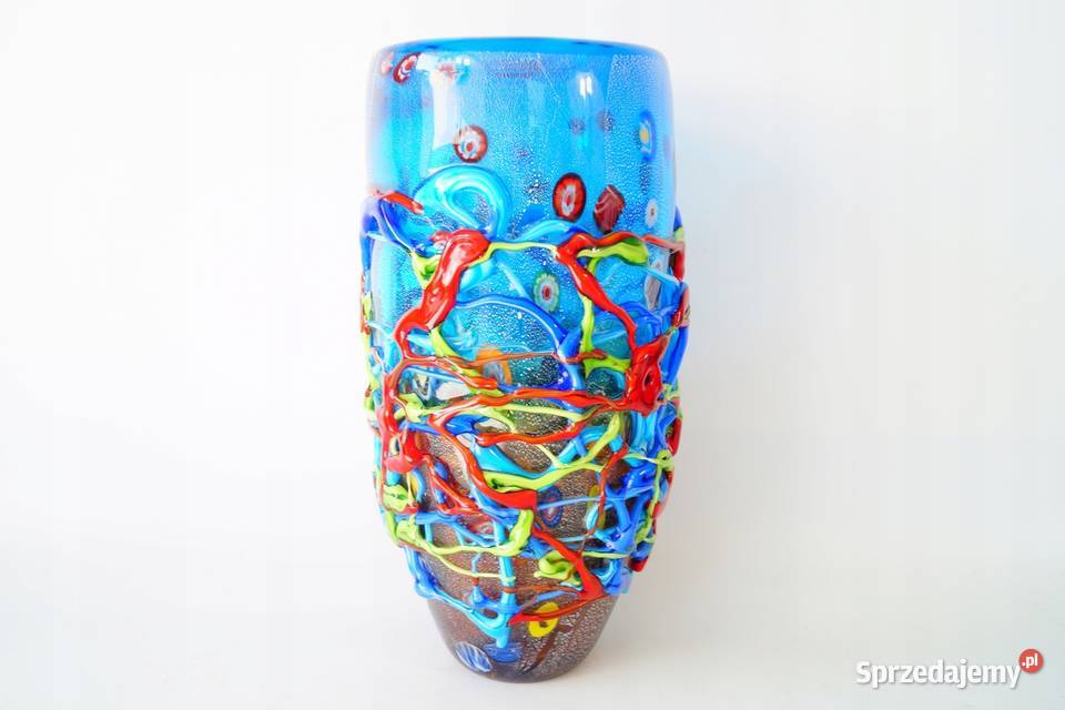 Murano style WAZON kolorowy 3D piękny sprzedam