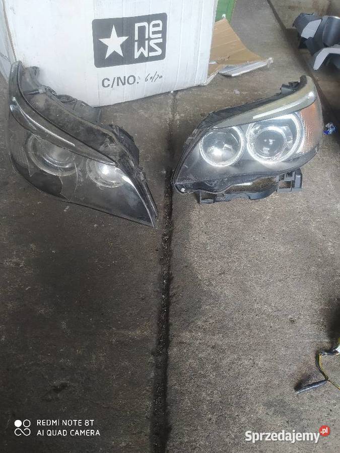 Lampy BMW e60 bixenon skretny uszkodzone Ostrów Wielkopolski