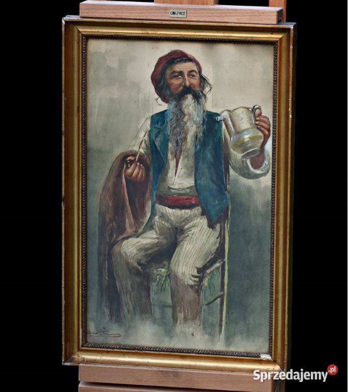 NARCISO SCOTTI 1907 ODPOCZYWAJĄCY MĘŻCZYZNA