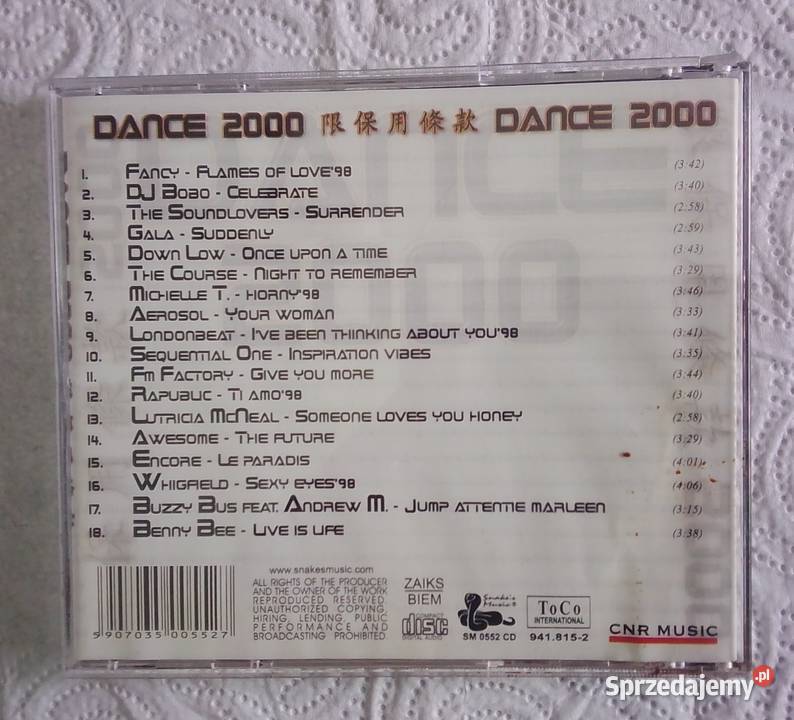 Dance 2000 płyta CD CD