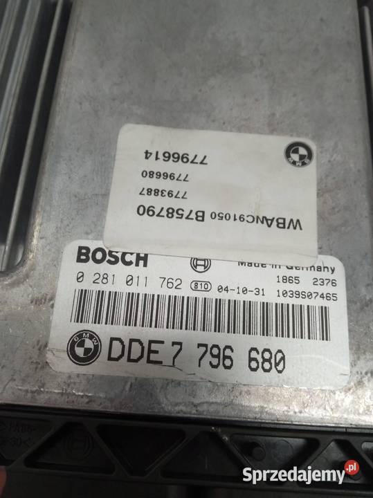 STEROWNIK SILNIKA 7796680 0281011762 Bmw Seria 5 Rok produkcji 2005 Sterowniki