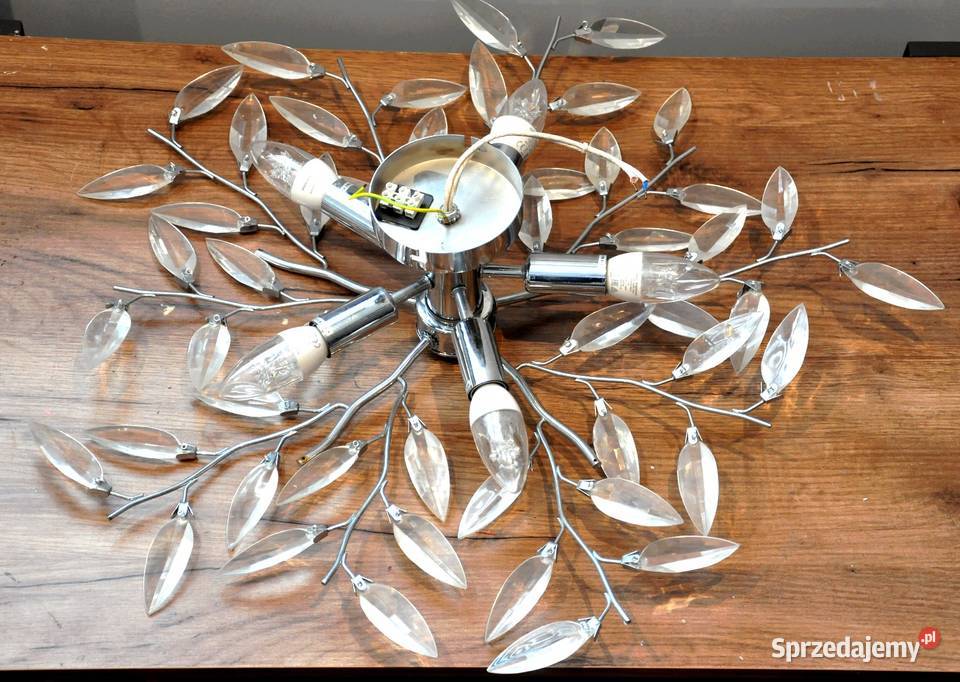 EKSKLUZYWNY ŻYRANDOL LAMPA SUFITOWA PLAFON Dom i Ogród Białystok sprzedam