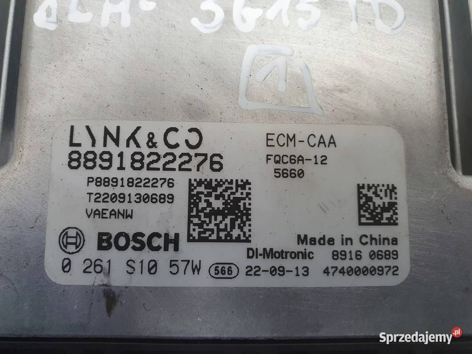 Lynk Co STEROWNIK SILNIKA komputer 0261S1057W sprzedam