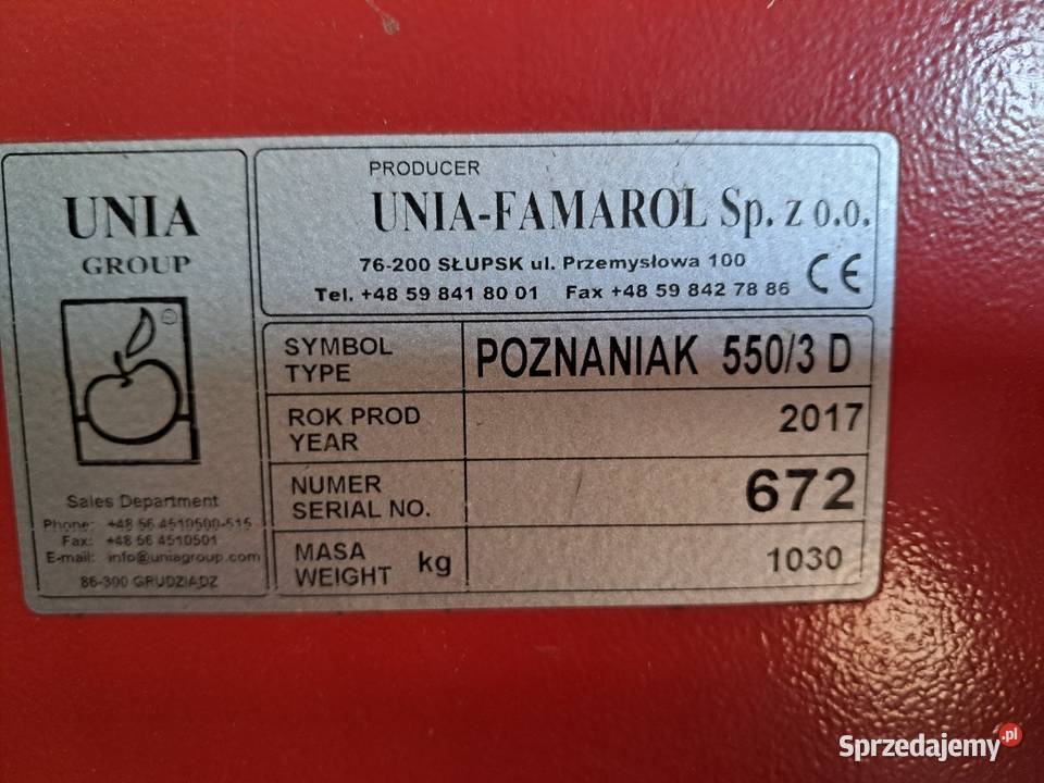 siewnik UNIA POZNANIAK 5503D Płoty