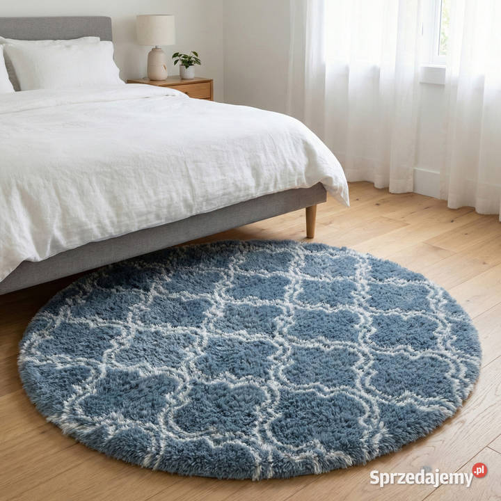 Dywan okrągły do salonu shaggy DECOR Opole