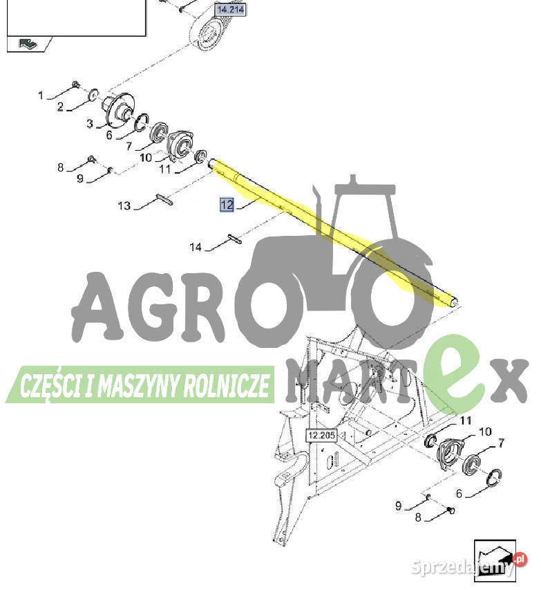 84071597 WAŁEK CNH Pozostałe Wichrów