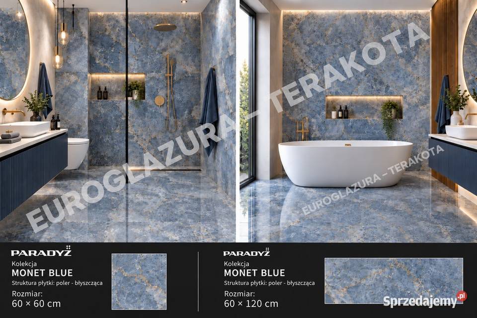 gres 60120 monet blue polerbłyszczący paradyż lubuskie Gorzów Wielkopolski