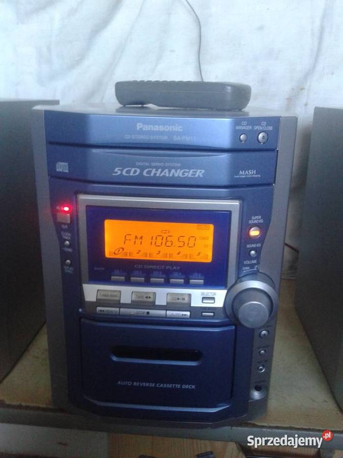 radio kseta CD wieża PANASONIC komplet z pilotem Wieże i miniwieże Ostrowiec Świętokrzyski sprzedam