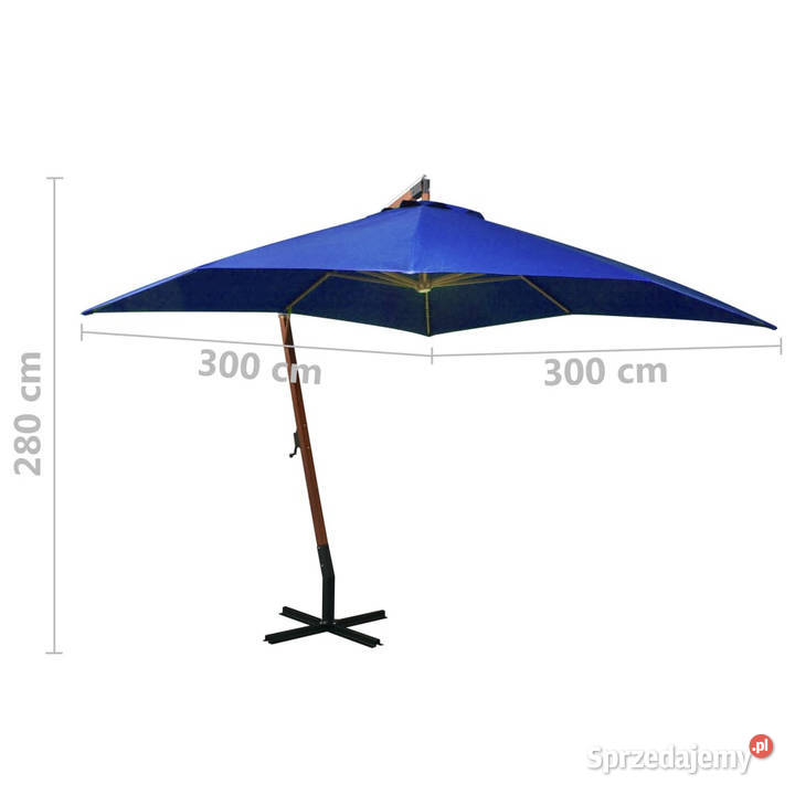 Parasol ogrodowy wiszący jodłowy słupek Warszawa sprzedam