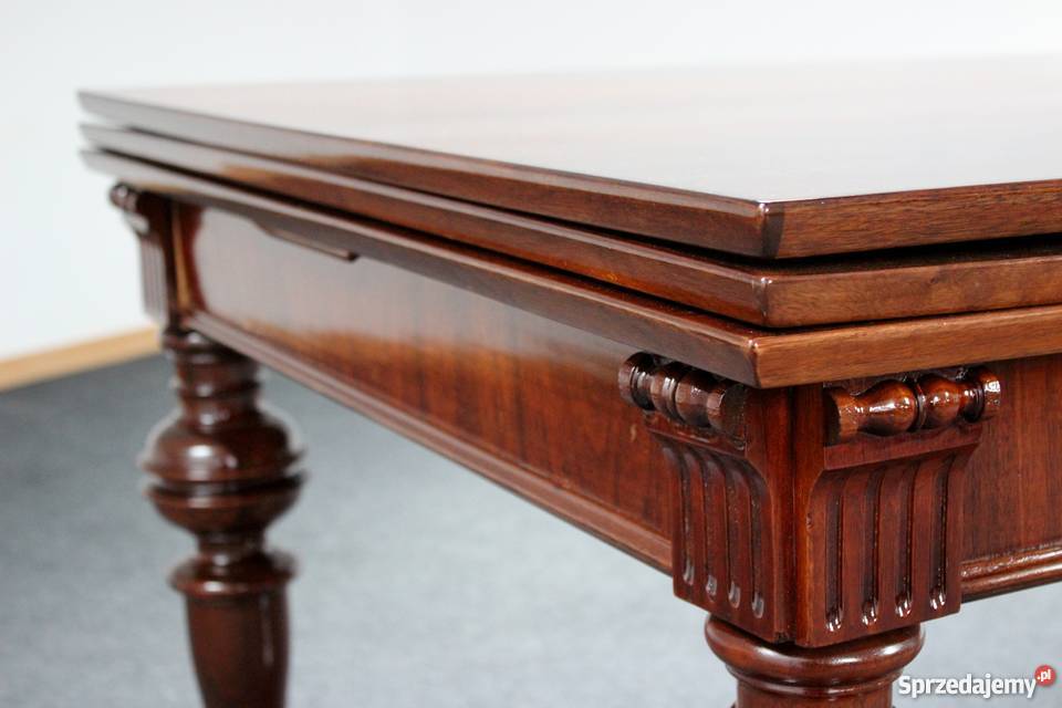 Eklektyczny duży stół rozkładany renowacji Meble Zielonka sprzedam