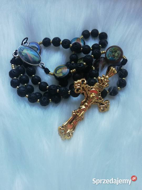 Różańce z lawy wulkanicznej Jasło