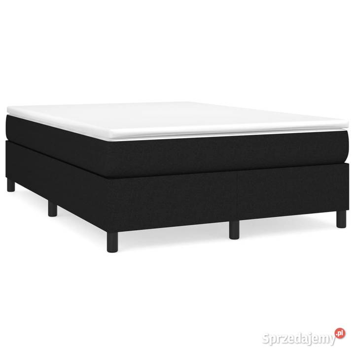 Łóżko z Materacem Kontynentalne Czarne Do 140cm sprzedam