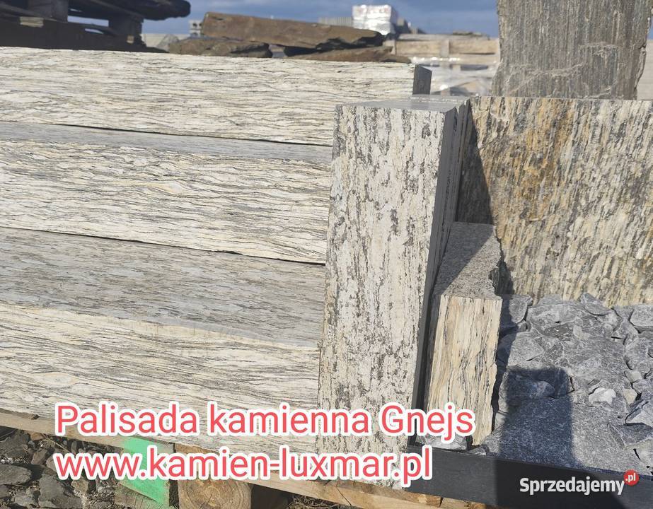 Palisada kamienna Gnejs 10 x 10 x 40 mazowieckie Roszczep