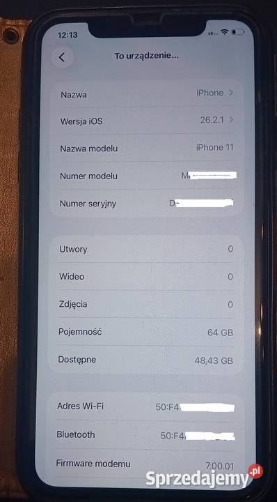 iPhone 11 64GB czarny warmińsko-mazurskie Olsztyn