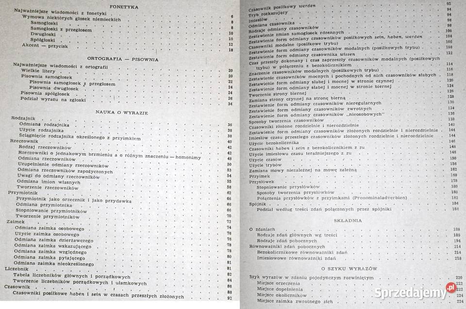 Zwięzła gramatyka języka niemieckiego B Chełm