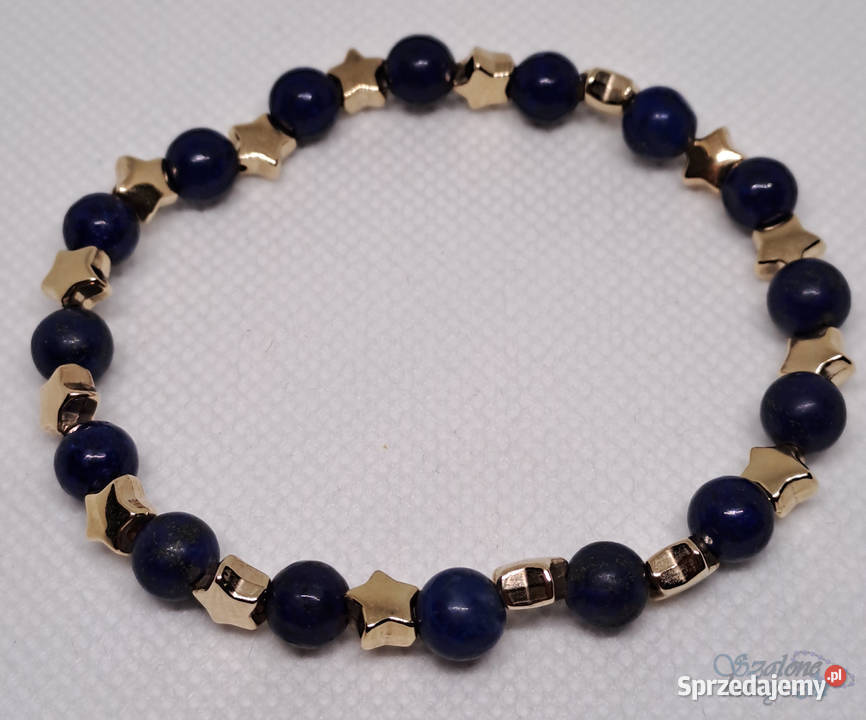 Bransoletka lapis lazuli gwiazdki Warszawa