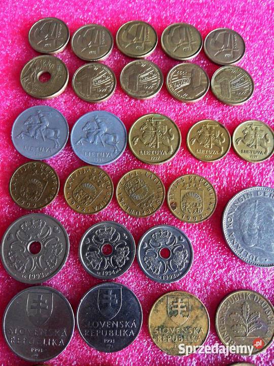 Monety europejskie 44szt.